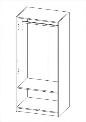 Шкаф ОРИОН двухдверный, цвет Дуб Венге в Добрянке - dobryanka.mebel24.online | фото 2