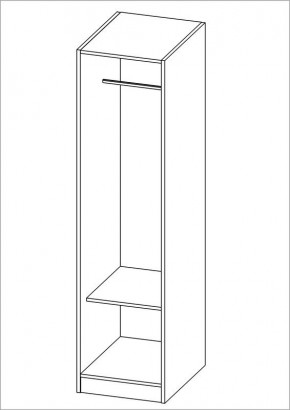 Шкаф ОРИОН однодверный, цвет белый в Добрянке - dobryanka.mebel24.online | фото 2