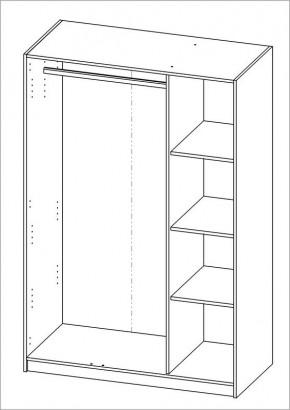 Шкаф ОРИОН трехдверный, цвет Дуб Венге в Добрянке - dobryanka.mebel24.online | фото 3