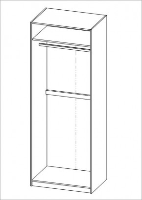 Шкаф ПЕГАС двухдверный, цвет Дуб Венге в Добрянке - dobryanka.mebel24.online | фото 3