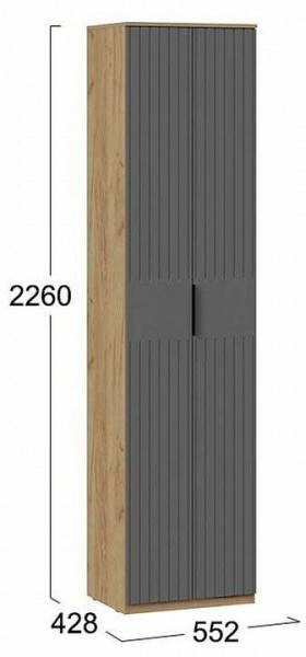 Шкаф платяной Хилтон Исп. 2 в Добрянке - dobryanka.mebel24.online | фото 6
