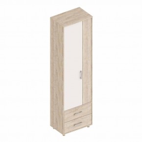 ГРАФ Шкаф 2-х створчатый с 2 ящиками (перламутр) в Добрянке - dobryanka.mebel24.online | фото
