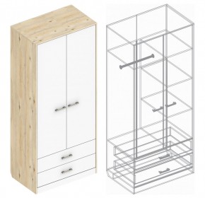 Шкаф "Милана" 2-х створчатый с 2 ящиками в Добрянке - dobryanka.mebel24.online | фото 3