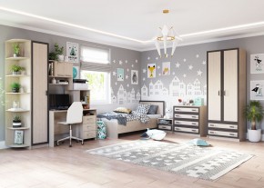 НАОМИ Шкаф 1 створчатый с полками и штангой в Добрянке - dobryanka.mebel24.online | фото 2