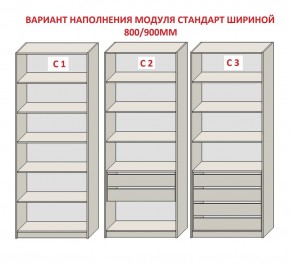 Шкаф распашной серия «ЗЕВС» (PL3/С1/PL2) в Добрянке - dobryanka.mebel24.online | фото 6