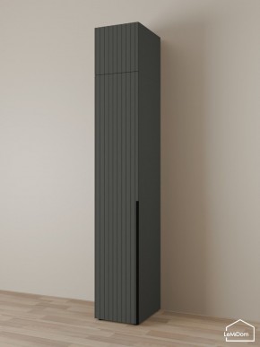 Шкаф с антресолью Linnea MHR-1A-2 2450х400х510 (Графит-М 11.1.25) в Добрянке - dobryanka.mebel24.online | фото 1