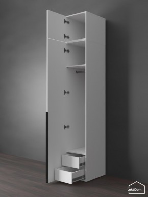 Шкаф с антресолью Linnea MHR-1A-3 2450х400х510 (Белый-М 11.1.1) в Добрянке - dobryanka.mebel24.online | фото 6