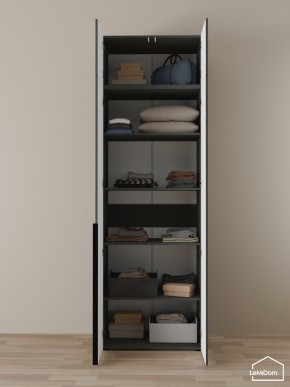 Шкаф с антресолью Linnea MHR-2A-2 2450х800х510 (Графит-М 11.1.25) в Добрянке - dobryanka.mebel24.online | фото 4
