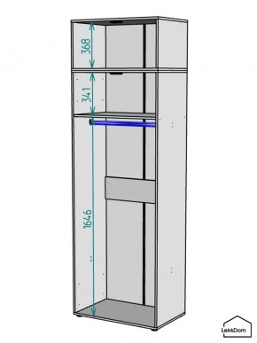 Шкаф с антресолью Linnea MHR-2POA-1 2450х800х510 (Белый-М 11.1.1) в Добрянке - dobryanka.mebel24.online | фото 3
