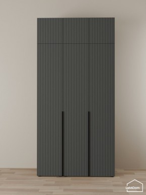 Шкаф с антресолью Linnea MHR-3A-1 2450х1200х510 (Графит-М 11.1.25) в Добрянке - dobryanka.mebel24.online | фото