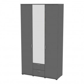 Шкаф с зеркалом Ольга H54_M (Графит) в Добрянке - dobryanka.mebel24.online | фото