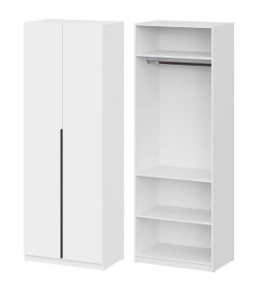 Шкаф ШК-5 + 2 полки (800) Белый текстурный в Добрянке - dobryanka.mebel24.online | фото