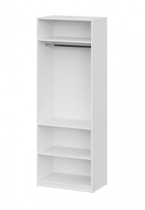 Шкаф ШК-5 + 2 полки (800) Белый текстурный в Добрянке - dobryanka.mebel24.online | фото 3
