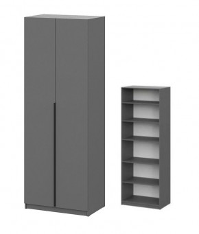 Шкаф ШК-5 + 4 полки (800) Графит в Добрянке - dobryanka.mebel24.online | фото 1