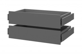 Шкаф ШК-5 + 4 полки + ящики (800) Графит в Добрянке - dobryanka.mebel24.online | фото 2
