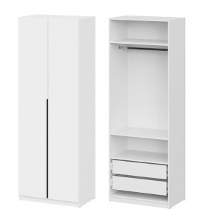 Шкаф ШК-5 + 2 полки + ящики (800) Белый текстурный в Добрянке - dobryanka.mebel24.online | фото