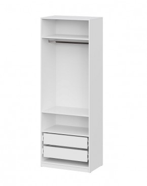 Шкаф ШК-5 + 2 полки + ящики (800) Белый текстурный в Добрянке - dobryanka.mebel24.online | фото 3
