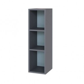 Шкаф Сириния навесной открытый серый графит/МДФ бриз в Добрянке - dobryanka.mebel24.online | фото
