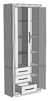 Шкаф-витрина Нобиле ШВтВ-ФСД-БЯН в Добрянке - dobryanka.mebel24.online | фото 2