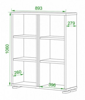 Стеллаж Домино нельсон ПУ-50-1 в Добрянке - dobryanka.mebel24.online | фото 2