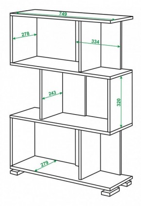 Стеллаж Домино нельсон СЛ-5-3 в Добрянке - dobryanka.mebel24.online | фото 2