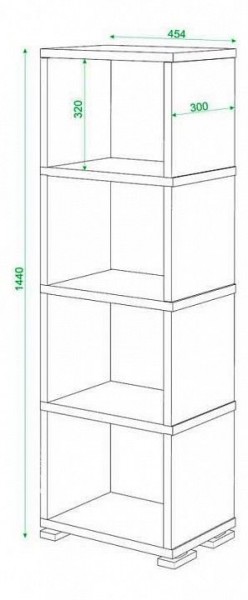 Стеллаж Домино СБ-15/4 в Добрянке - dobryanka.mebel24.online | фото 3