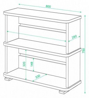 Стеллаж Домино СБ-25/2 в Добрянке - dobryanka.mebel24.online | фото 3