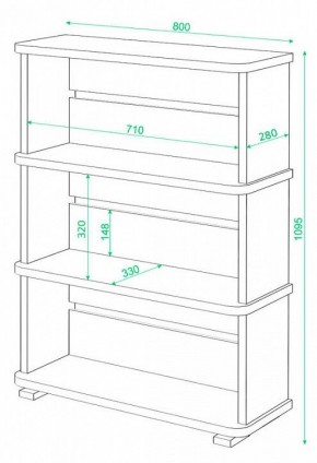 Стеллаж Домино СБ-25/3 в Добрянке - dobryanka.mebel24.online | фото 3