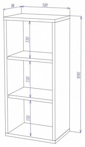 Стеллаж Домино СУ(ш1в1) в Добрянке - dobryanka.mebel24.online | фото 2