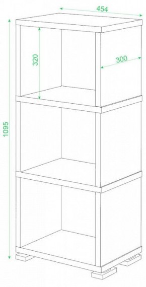 Стеллаж-колонка Домино Лайт СБ-15/3 в Добрянке - dobryanka.mebel24.online | фото 2