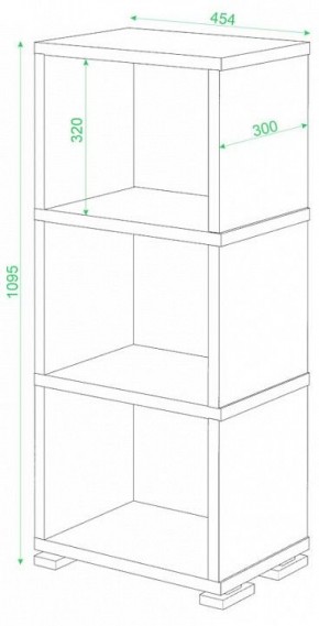 Стеллаж-колонка Домино СБ-15/3 в Добрянке - dobryanka.mebel24.online | фото 2