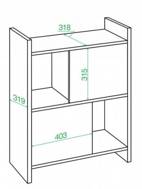 Стеллаж комбинированный Домино Лайт СТЛ-3Н в Добрянке - dobryanka.mebel24.online | фото 3