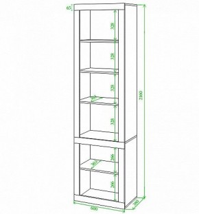 Стеллаж комбинированный Toivo ВтВ в Добрянке - dobryanka.mebel24.online | фото 2