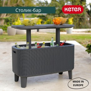 Стол Беви Бар (Bevy Bar Large Cool Bar), графит в Добрянке - dobryanka.mebel24.online | фото 1