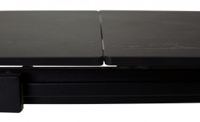 Стол CORNER 120 MATT BLACK MARBLE SOLID CERAMIC / BLACK, ®DISAUR в Добрянке - dobryanka.mebel24.online | фото 1