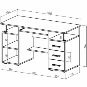 Стол компьютерный Амбер в Добрянке - dobryanka.mebel24.online | фото 3