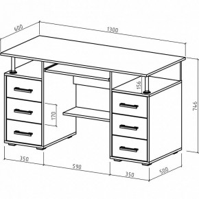 Стол компьютерный Амбер в Добрянке - dobryanka.mebel24.online | фото 3