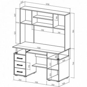 Стол компьютерный Амбер в Добрянке - dobryanka.mebel24.online | фото 3