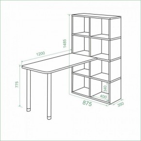 Стол компьютерный Bartolo в Добрянке - dobryanka.mebel24.online | фото 3