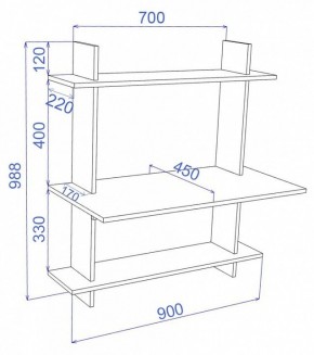 Стол компьютерный Cross СтТ3 в Добрянке - dobryanka.mebel24.online | фото 2