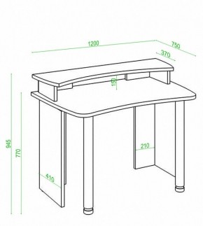 Стол компьютерный Домино Лайт СКЛ-Софт120+НКИЛ120 в Добрянке - dobryanka.mebel24.online | фото 3