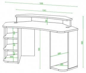 Стол компьютерный Домино Lite СК-160 в Добрянке - dobryanka.mebel24.online | фото 2