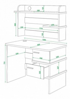 Стол компьютерный Домино нельсон СД-15 в Добрянке - dobryanka.mebel24.online | фото 3