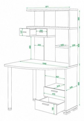 Стол компьютерный Домино нельсон СК-20 в Добрянке - dobryanka.mebel24.online | фото 5