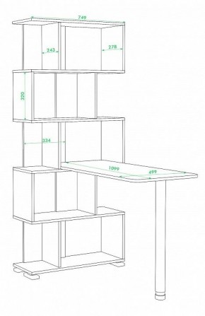 Стол компьютерный Домино нельсон СЛ-5СТ в Добрянке - dobryanka.mebel24.online | фото 3