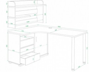 Стол компьютерный Домино нельсон СР-145М в Добрянке - dobryanka.mebel24.online | фото 2