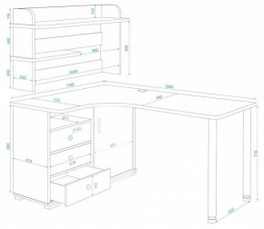 Стол компьютерный Домино нельсон СР-165М в Добрянке - dobryanka.mebel24.online | фото 2