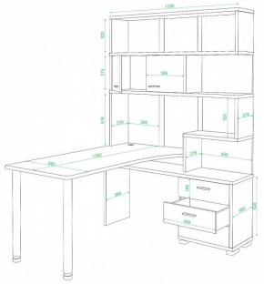 Стол компьютерный Домино нельсон СР-420/130 в Добрянке - dobryanka.mebel24.online | фото 2