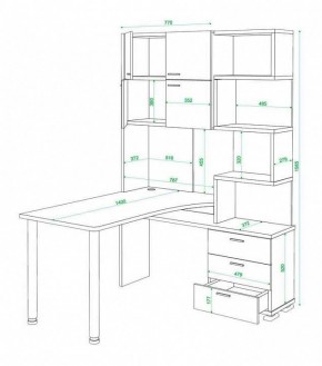 Стол компьютерный Домино нельсон СР-500М140 в Добрянке - dobryanka.mebel24.online | фото 3