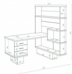 Стол компьютерный Домино нельсон СР-520 в Добрянке - dobryanka.mebel24.online | фото 2